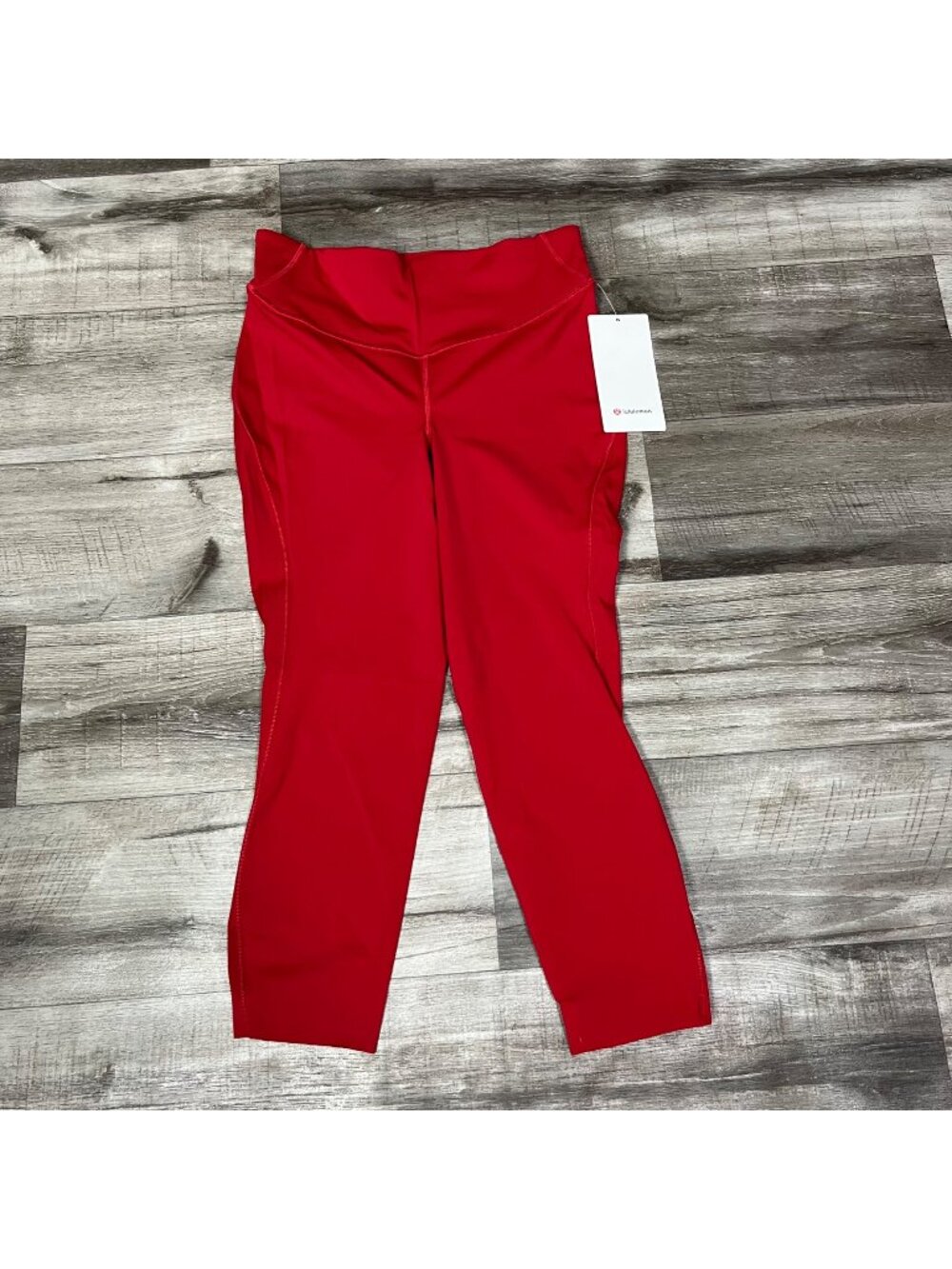 Lululemon Athletic Base Pace HR Crop Yoga Pants Dark Red NWT Women’s Size 10